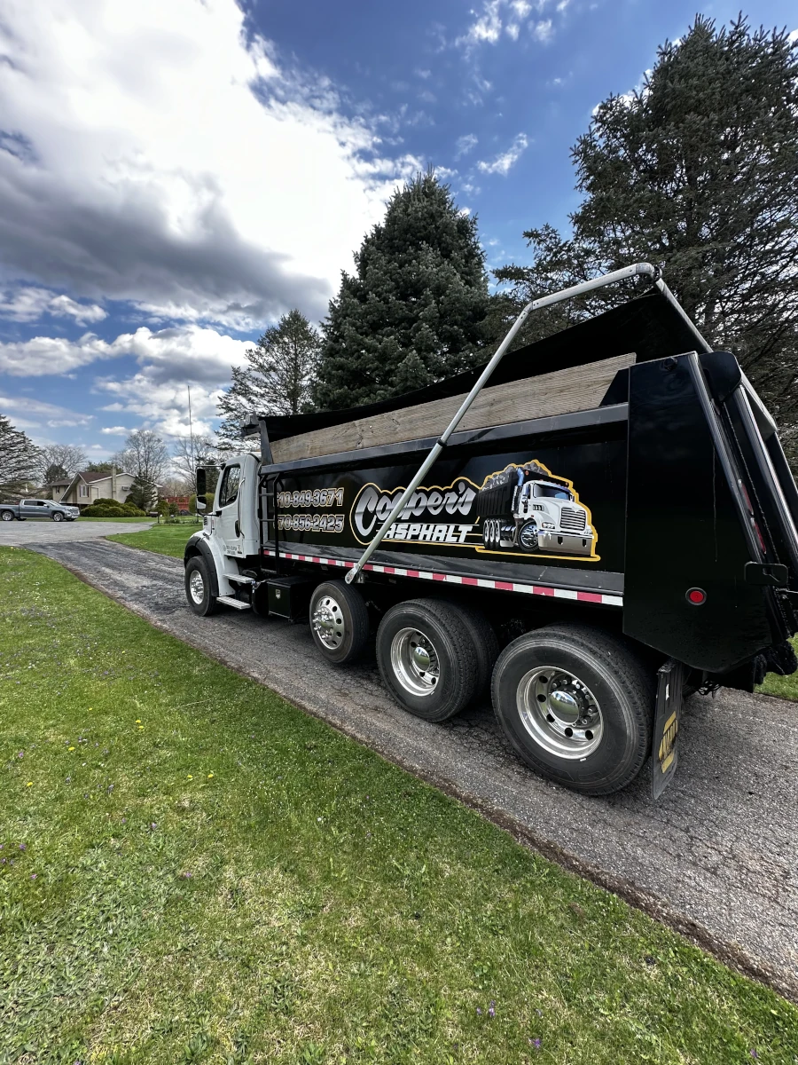 Coopers Asphalt paving crew completing an asphalt project in Pennsylvania