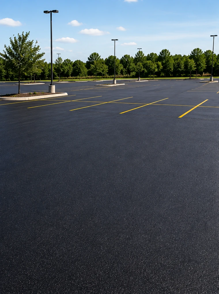 Commercial asphalt paving project by Coopers Asphalt LLC