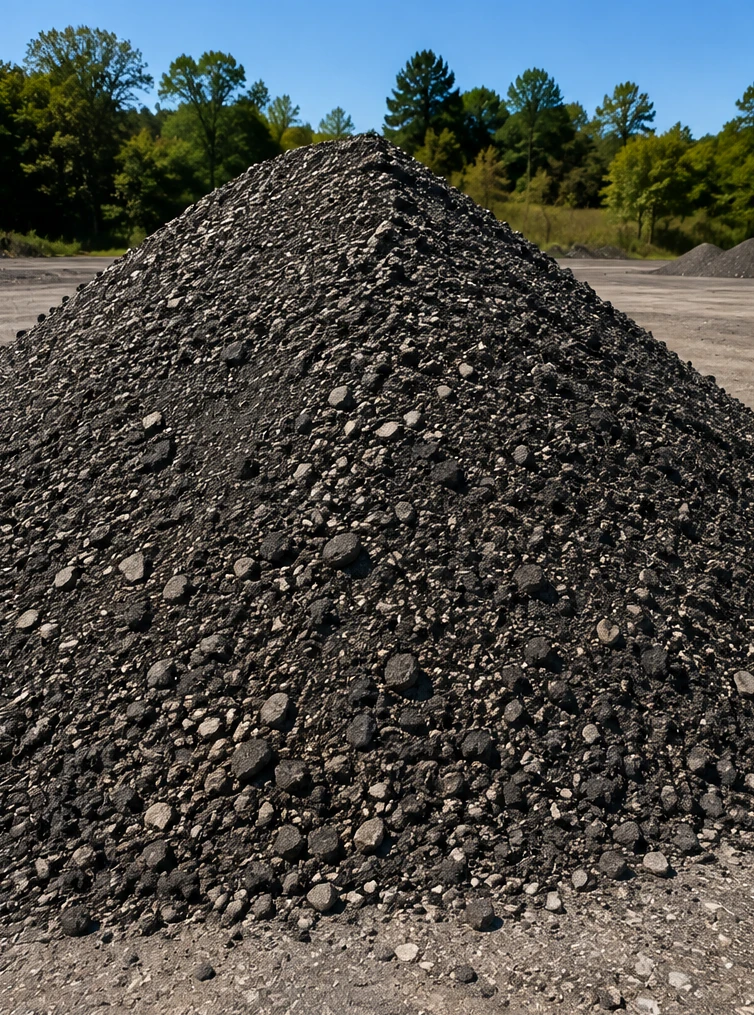 Recycled asphalt millings surface